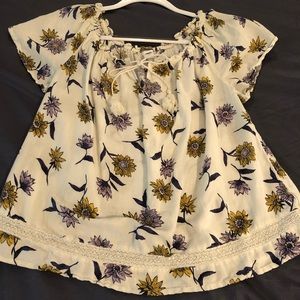 Old Navy | BoHo Loose Floral Blouse, Size L